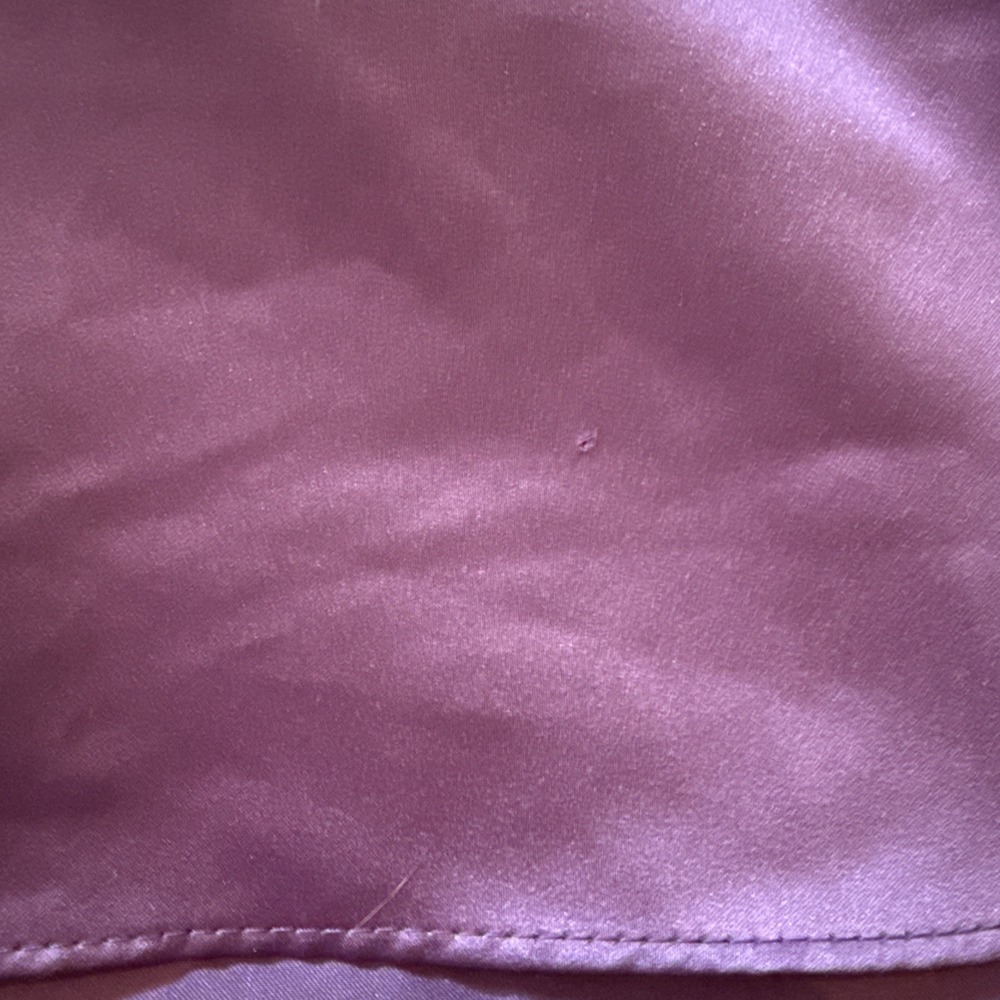 David's Bridal Lavendar Satin Flower Girl Dress Size 8 Wedding Formal - Picture 7 of 7